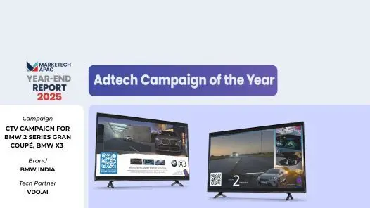 Campaign Accolades | VDO.AI’s CTV campaign with BMW India and Interactive Avenues earned the ‘Adtech Campaign of the Year’ by MARKETECH APAC.